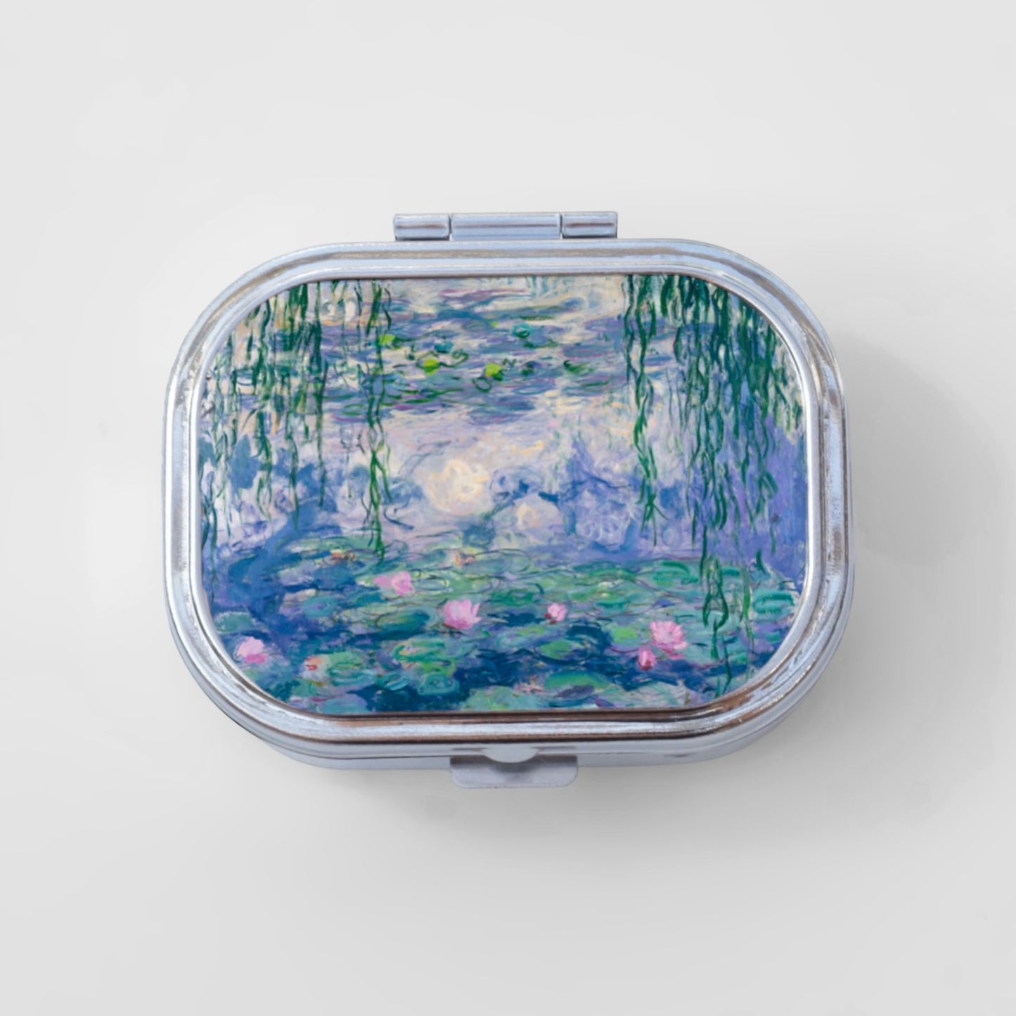 Water Lillies Happy Rectangle Pill Box (Copy)