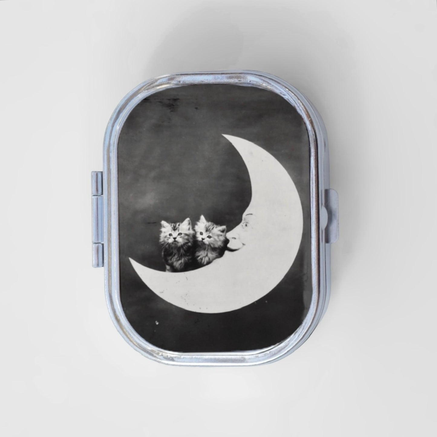Moon Kitty Happy Rectangle Pill Box