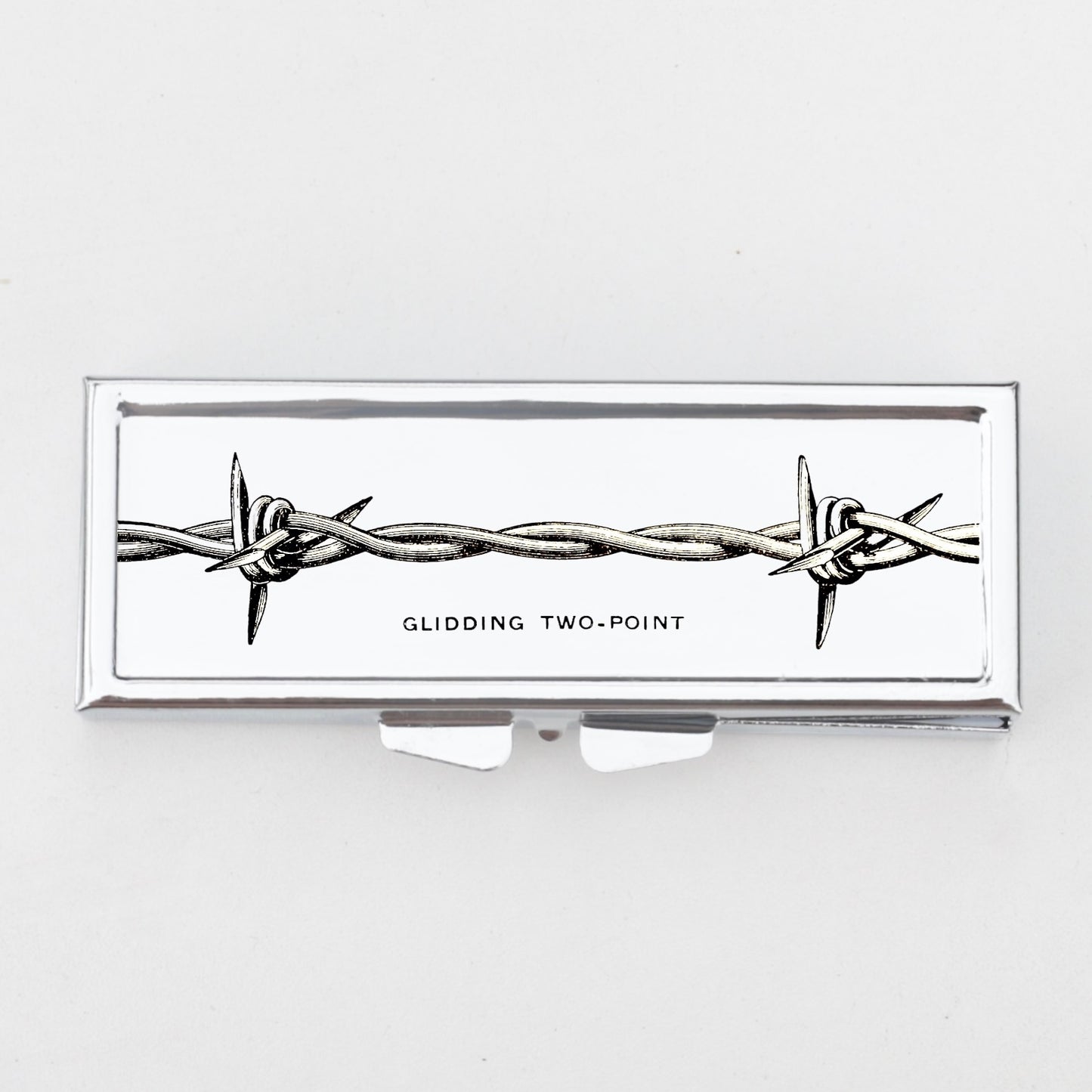 Glidding Two Point Barbed Wire Rectangle Pill Box