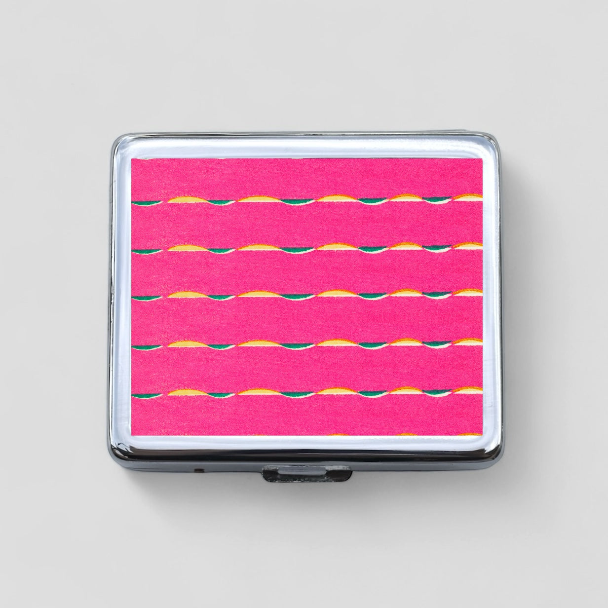 Pink Squiggles 8 Day Pill Box