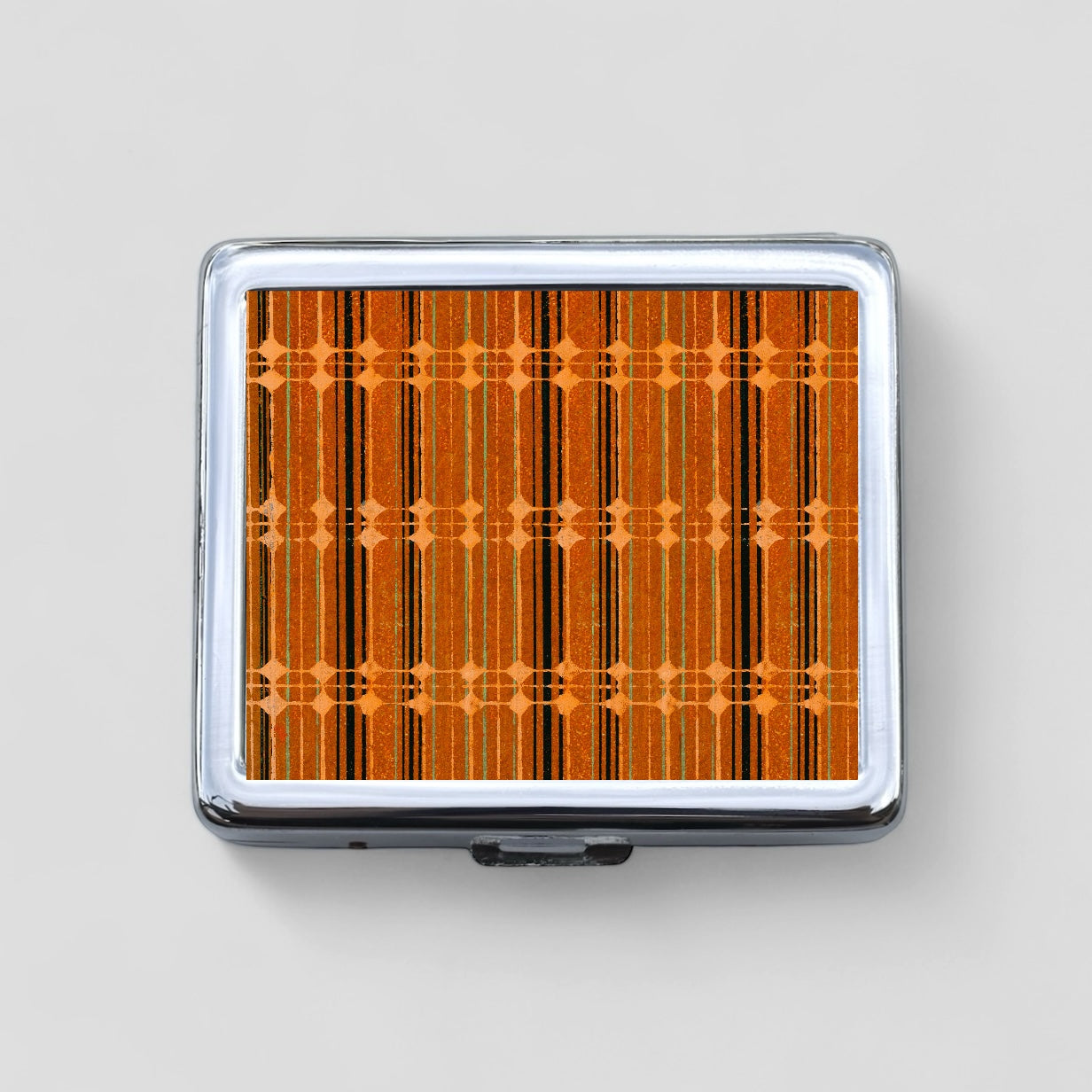Orange Retro 8 Day Pill Box