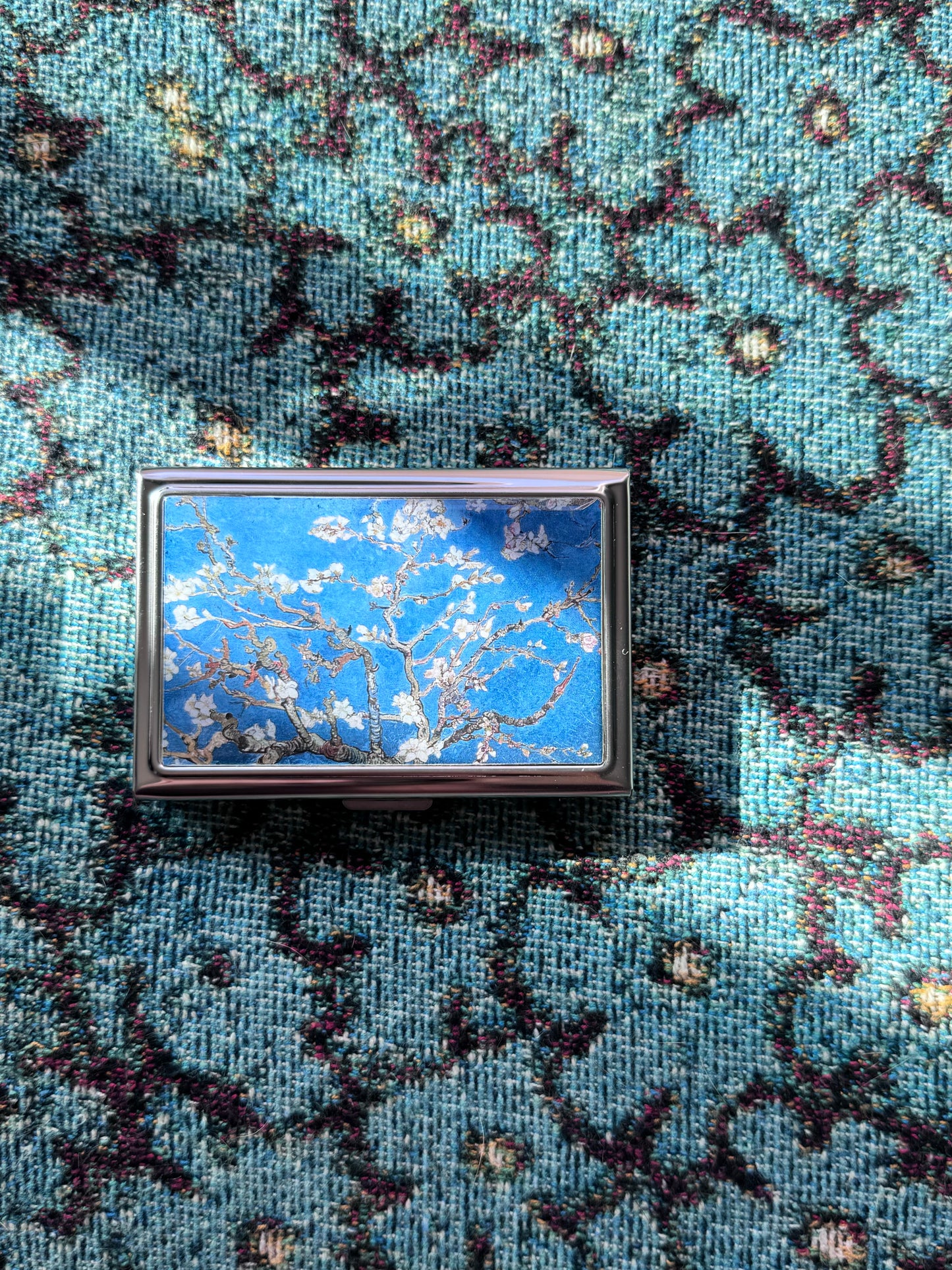 Almond Blossoms Van Gogh Card Holder OR Cigarette Case