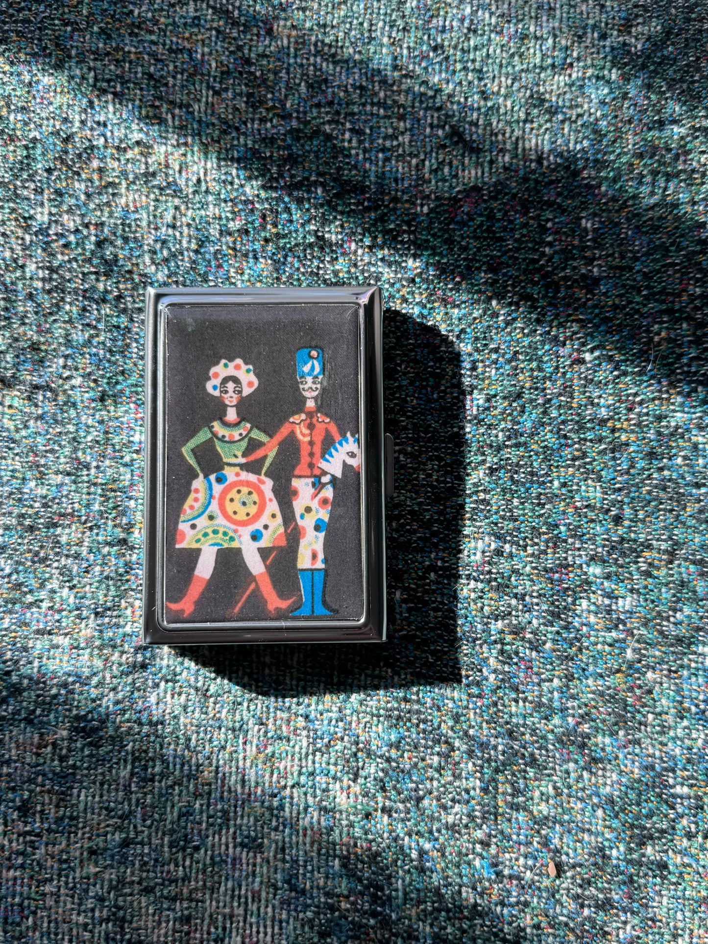 Russian Matchbox Artwork Card Holder OR Cigarette Case