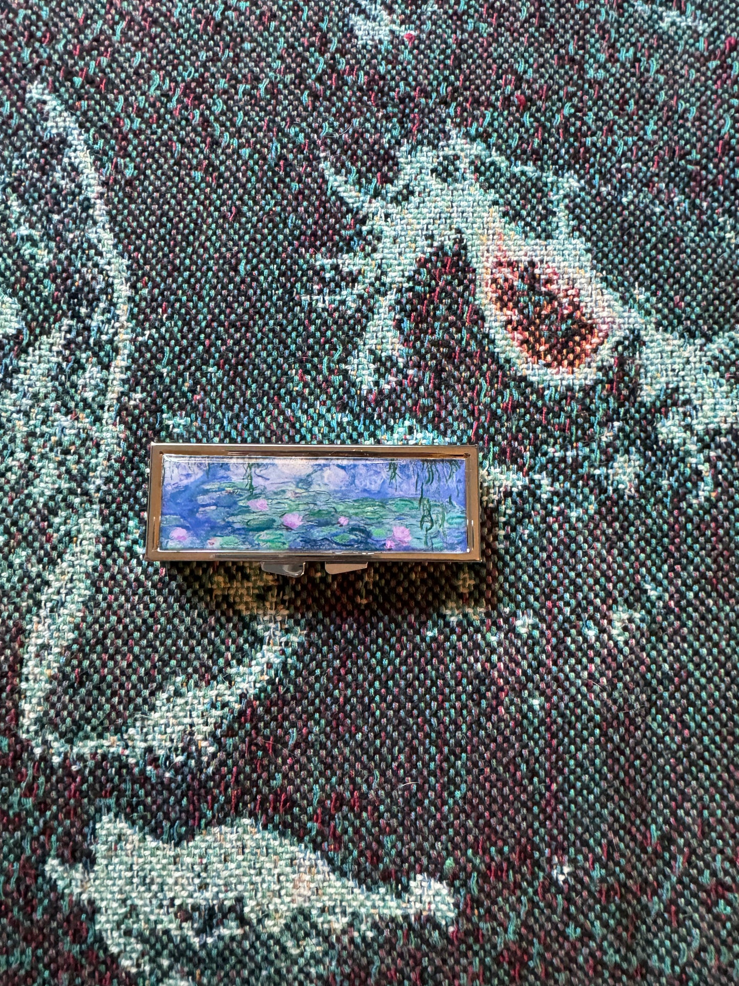 Water Lilies Rectangle Pill Box