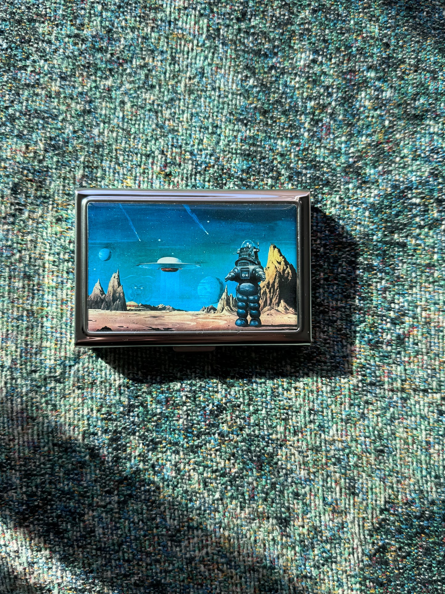 Space Scene Card Holder OR Cigarette Case