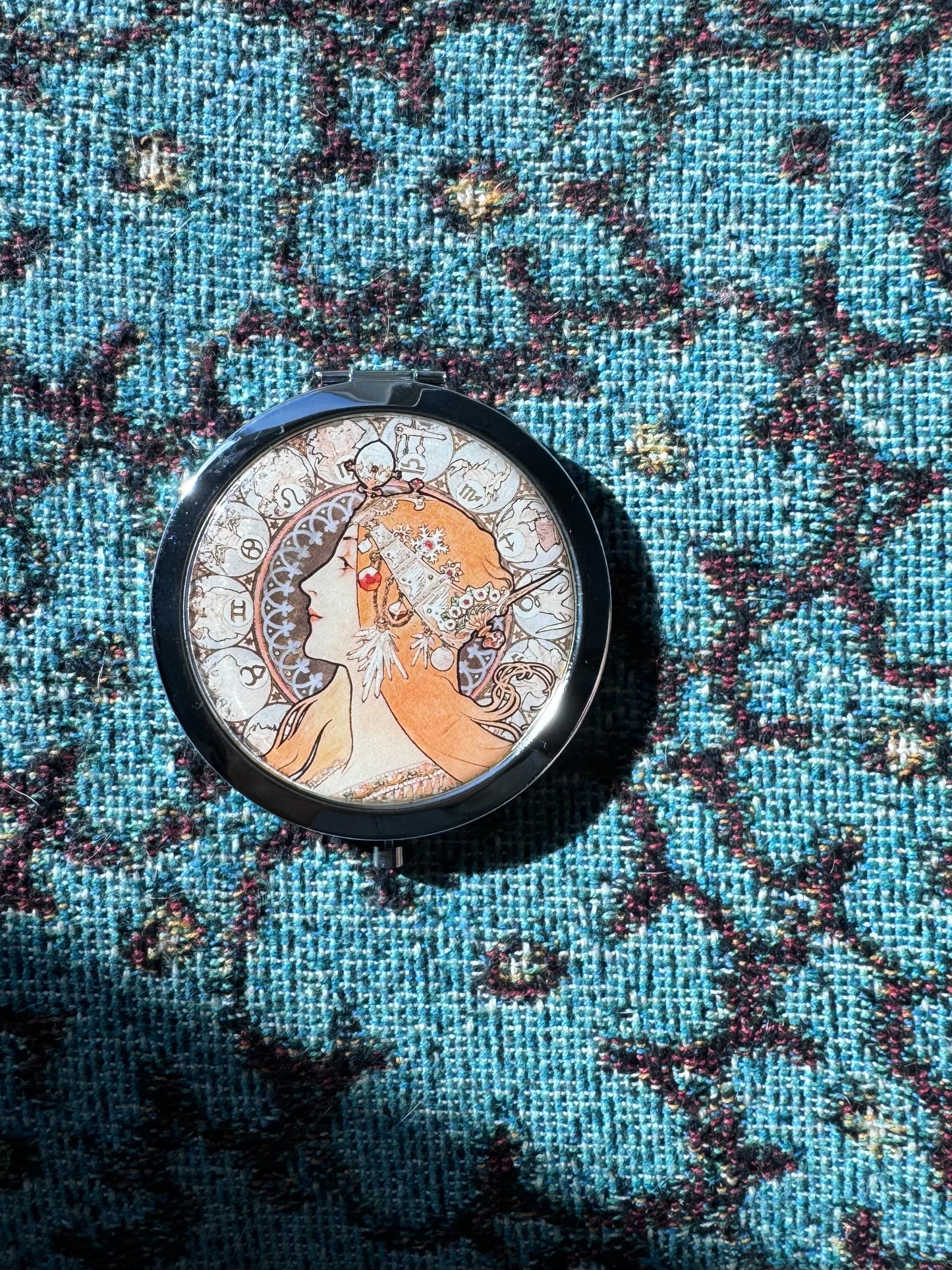 Mucha Compact Mirror OR Pill Box