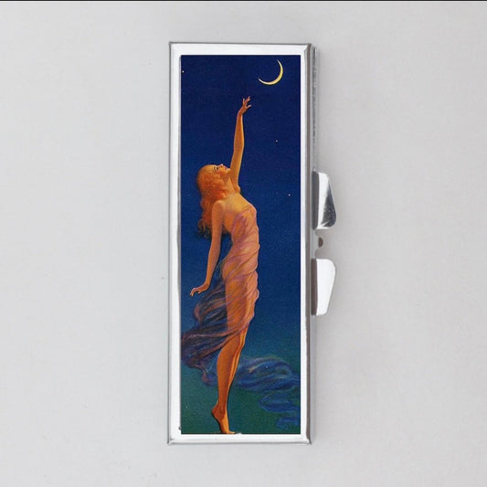 Reaching for the Moon Rectangle Pill Box