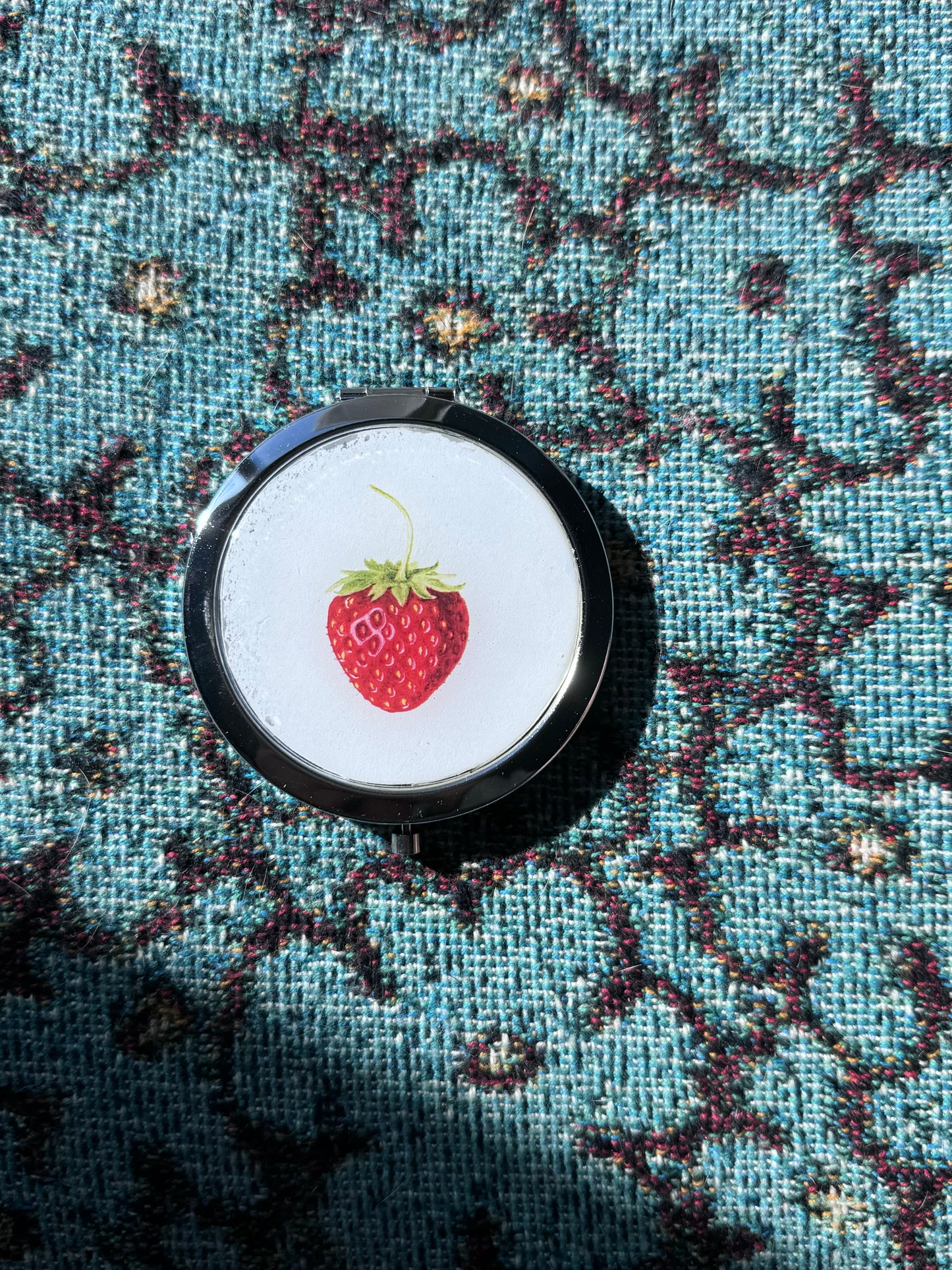 Strawberry Compact Mirror OR Pill Box