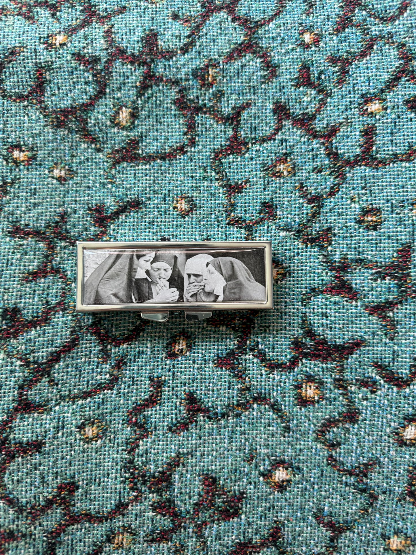 Nuns Smoking Rectangle Pill Box