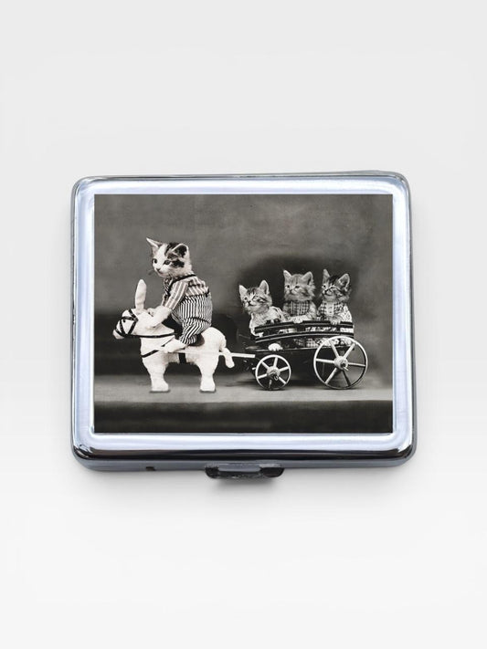 Cat Carriage 8 Day Pill Box