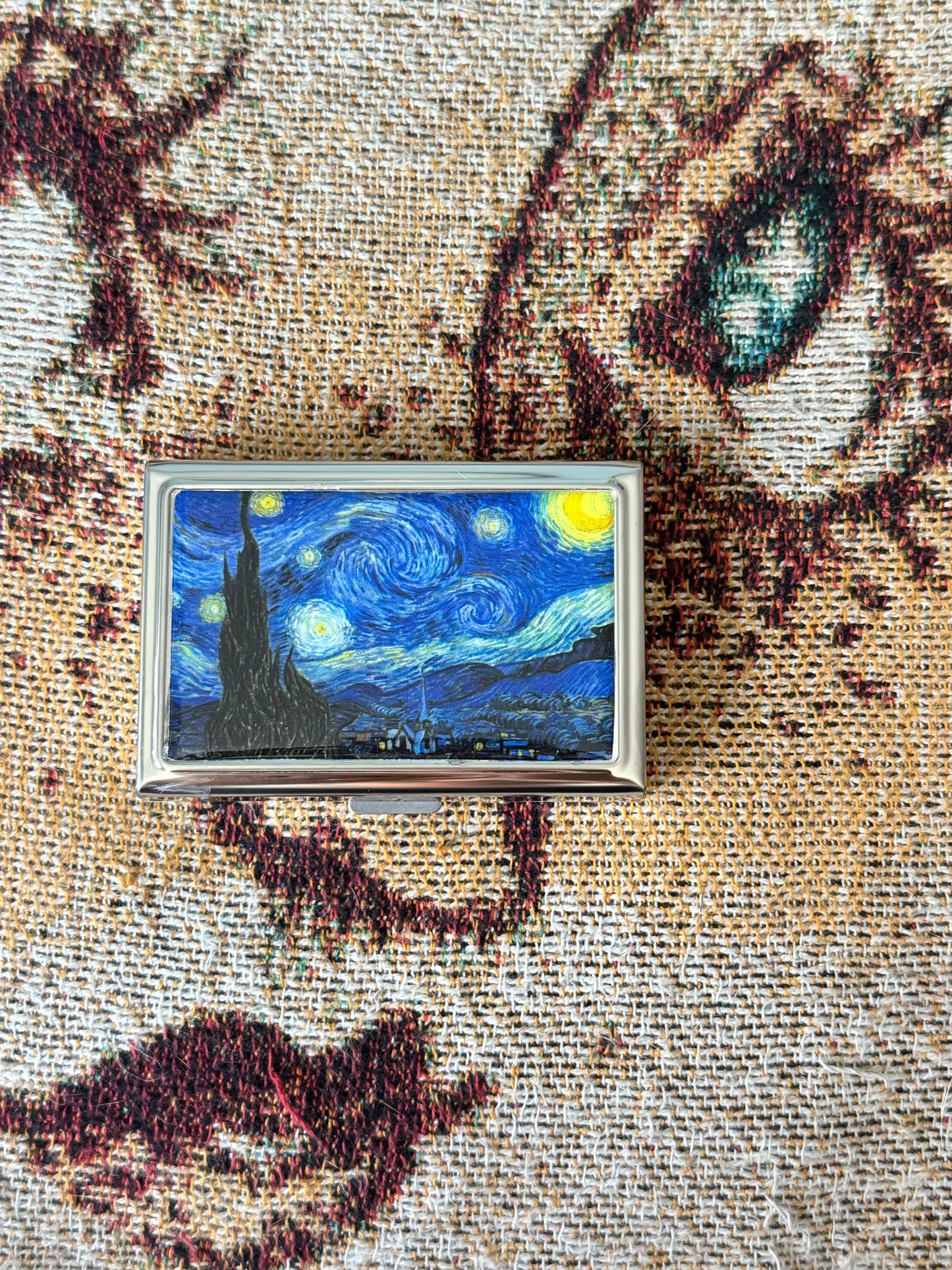 Starry Night Card Holder OR Cigarette Case