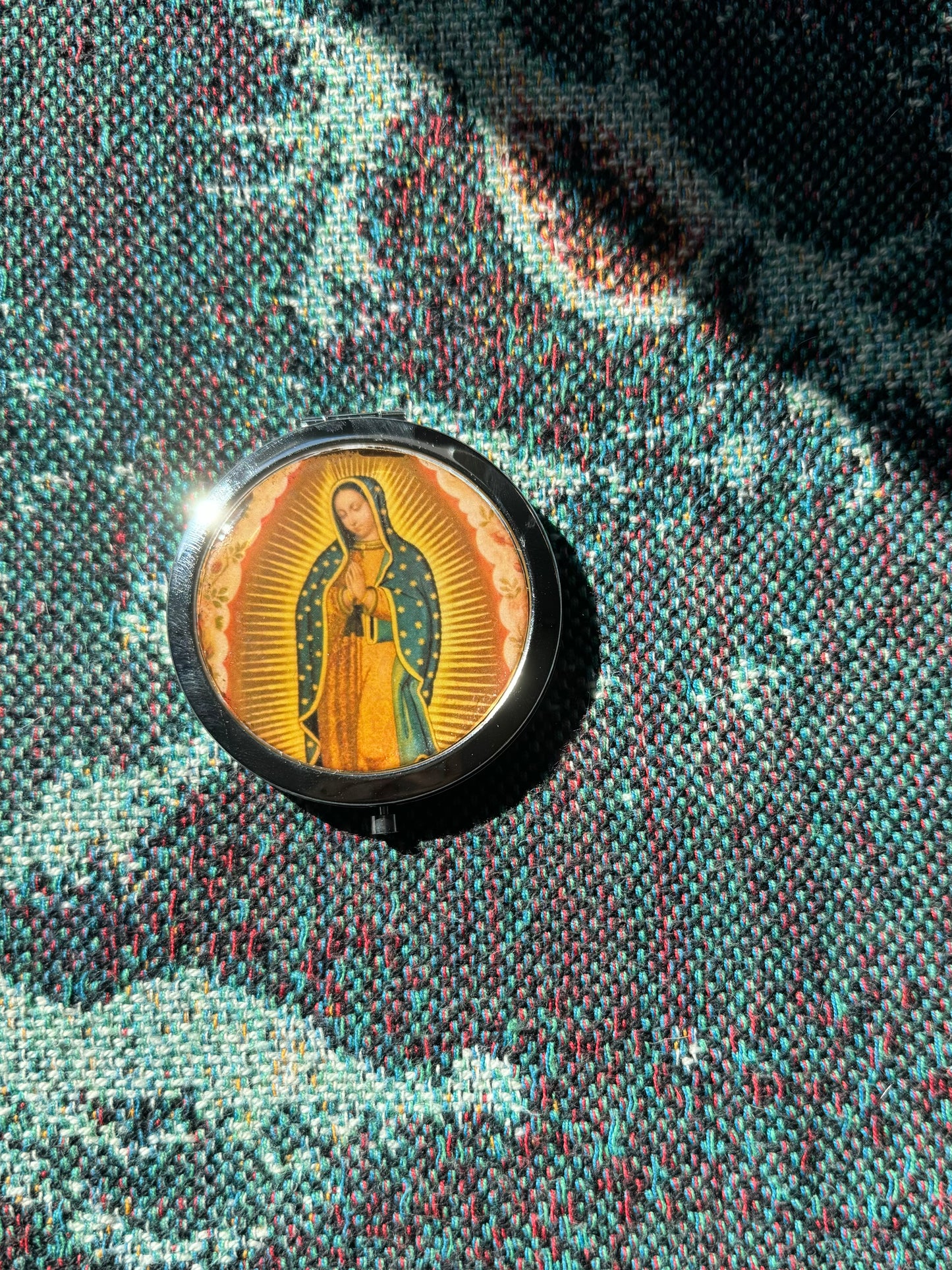 Lady of Guadalupe Compact Mirror OR Pill Box