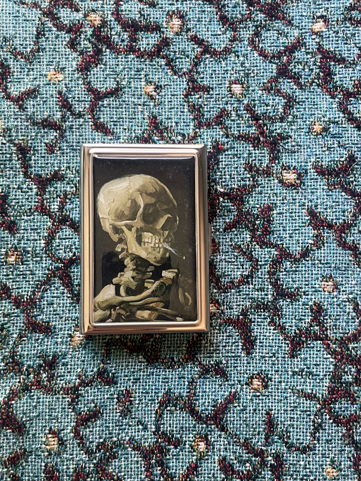 Skeleton Smoking Card Holder OR Cigarette Case