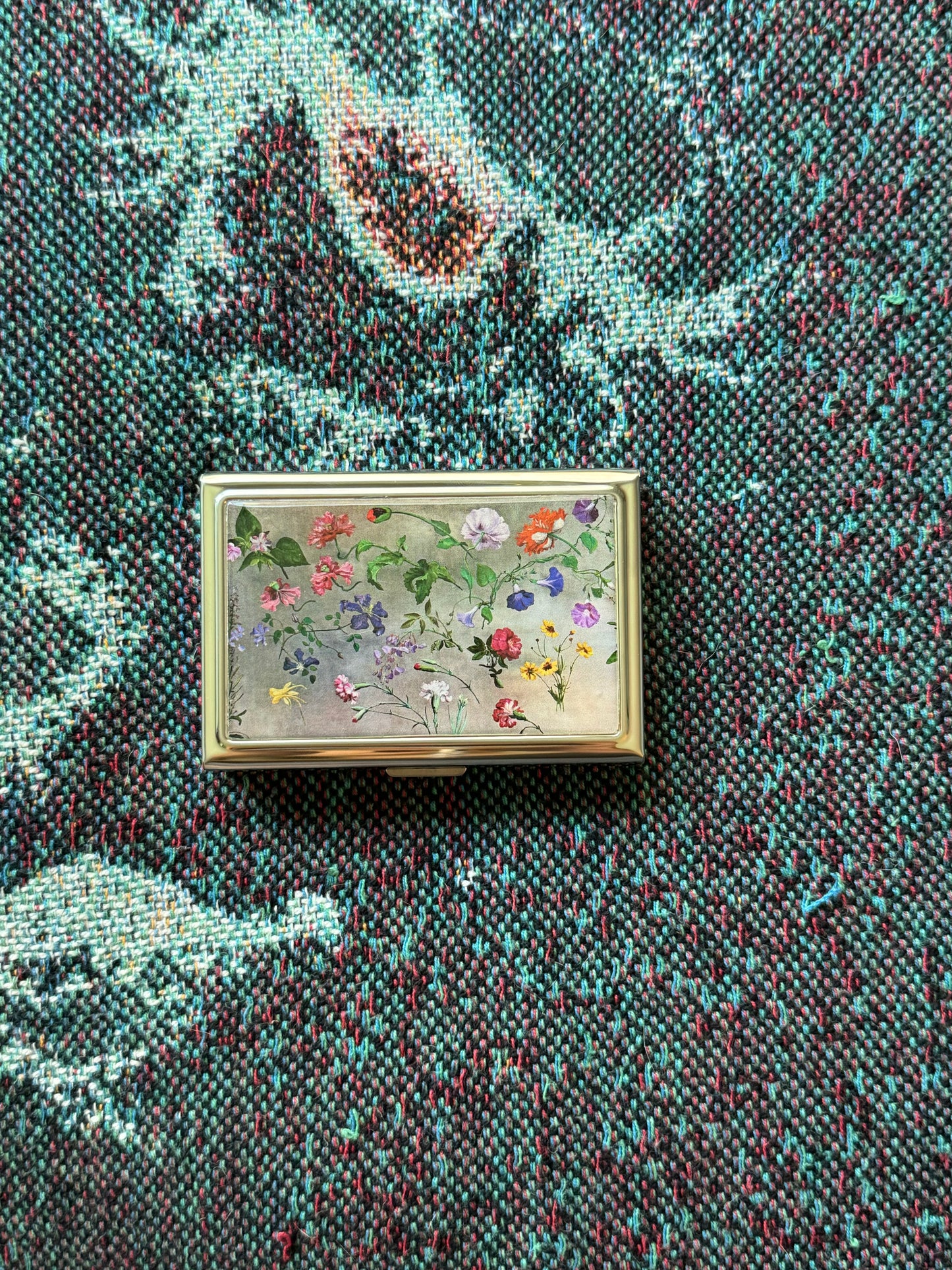 Floral Card Holder OR Cigarette Case