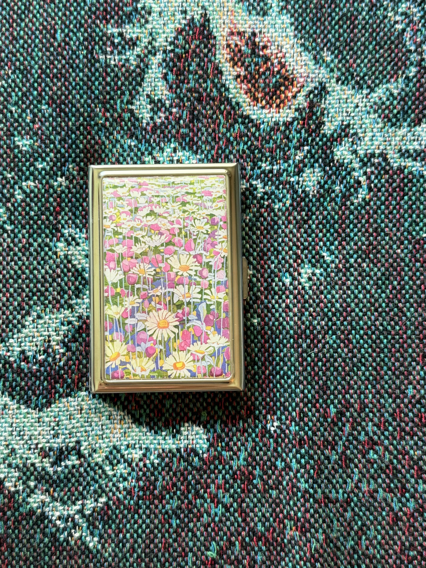 Groovy Flowers Card Holder OR Cigarette Case