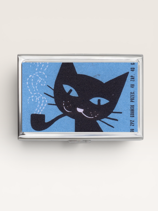 Cat Stamp Card Holder OR Cigarette Case (Copy)