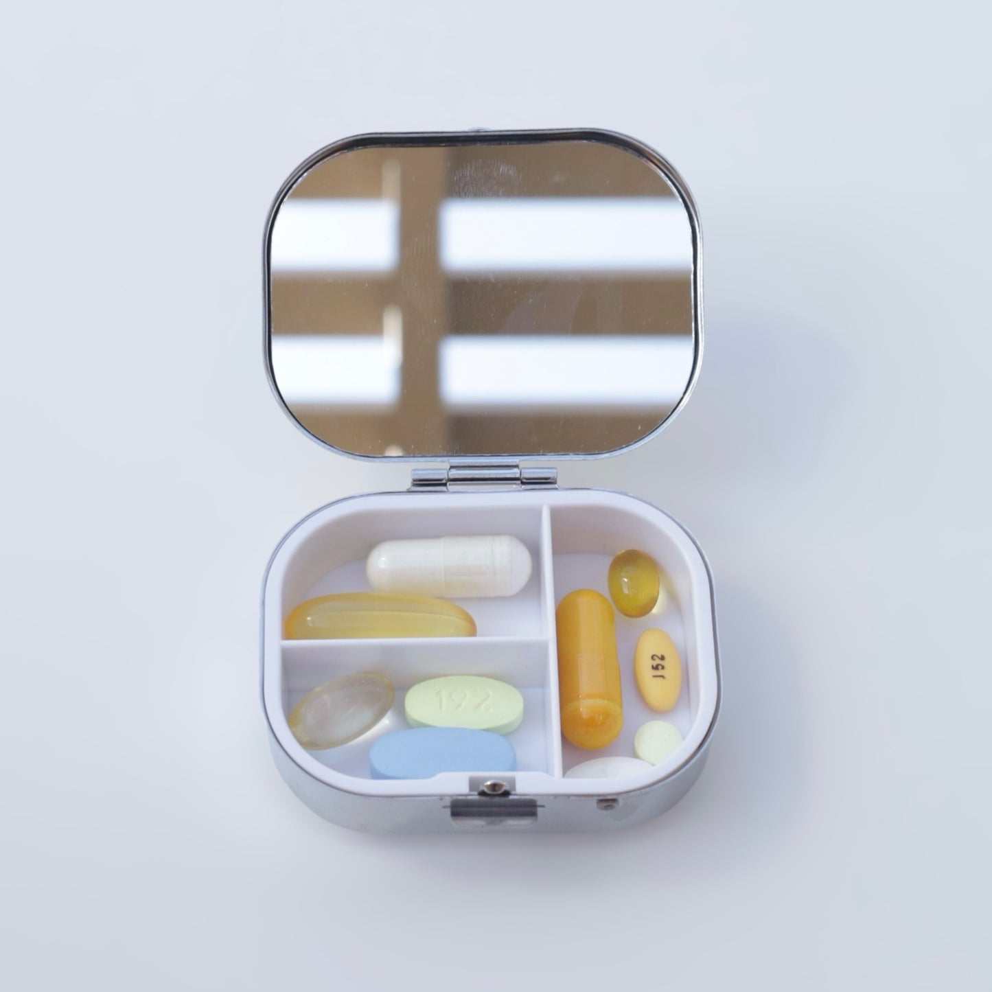 Floral Happy Rectangle Pill Box