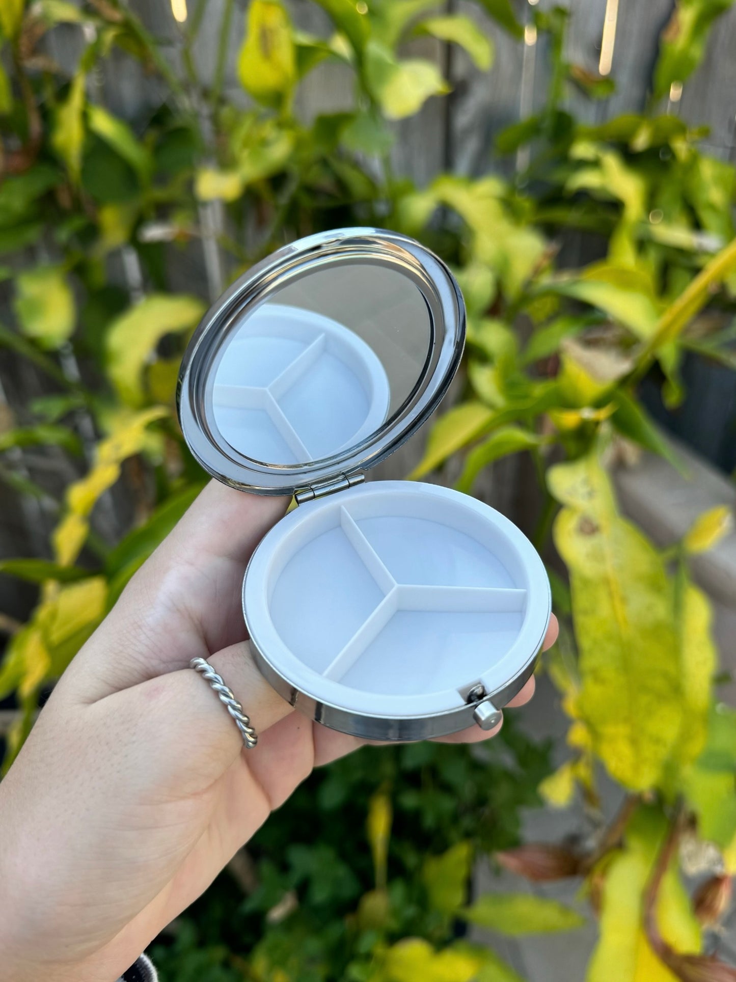 Eight Ball Compact Mirror OR Pill Box