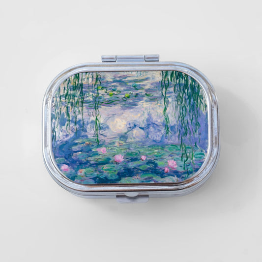 Water Lillies Happy Rectangle Pill Box (Copy)