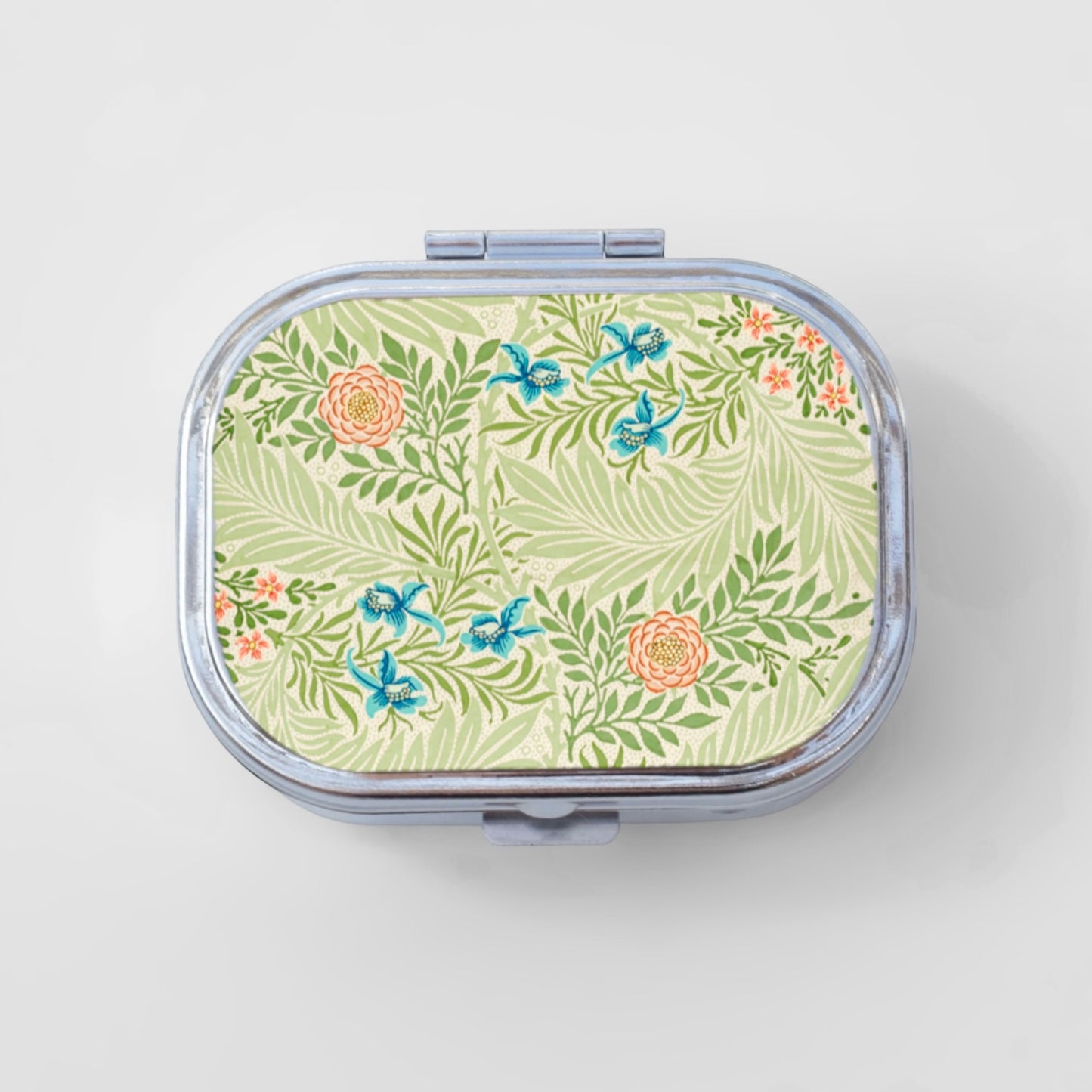 Art Nouveau Happy Rectangle Pill Box
