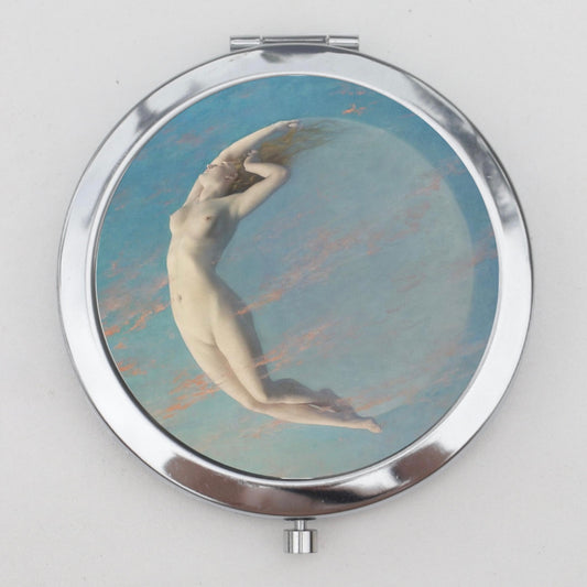 Moon Goddess Compact Mirror OR Pill Case