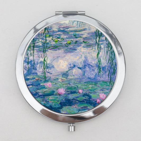 Claude Monet Water Lilies Compact Mirror OR Pill Box