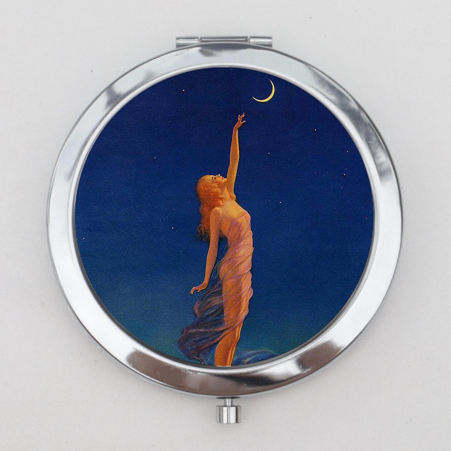 Reaching for the Moon Compact Mirror OR Pill Case