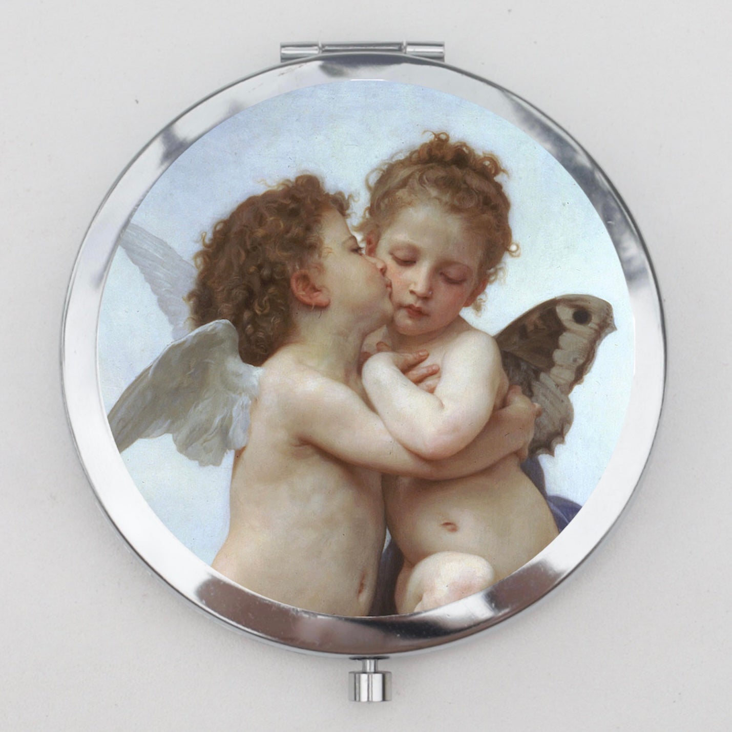 Cupid and Psyche Compact Mirror OR Pill Case