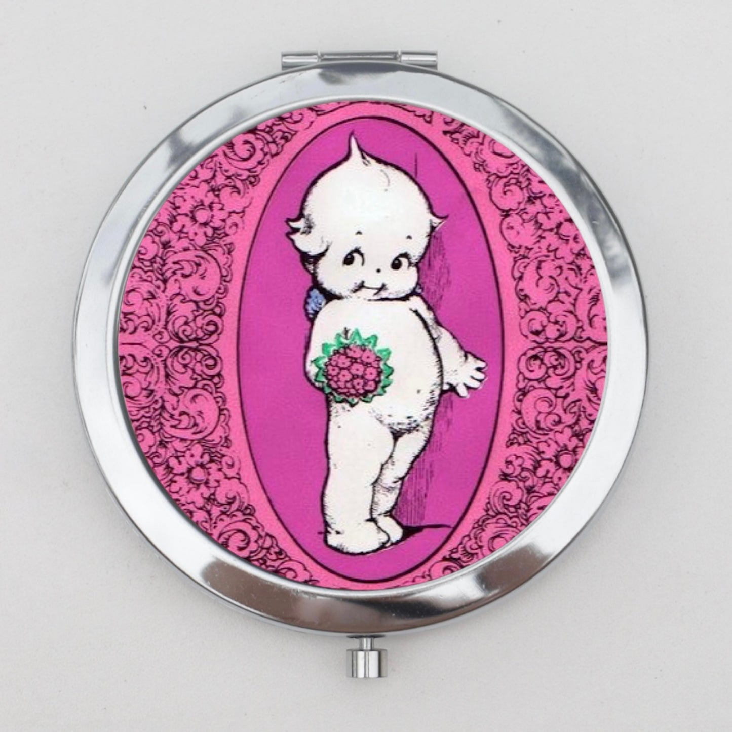 Kewpie Compact Mirror OR Pill Box