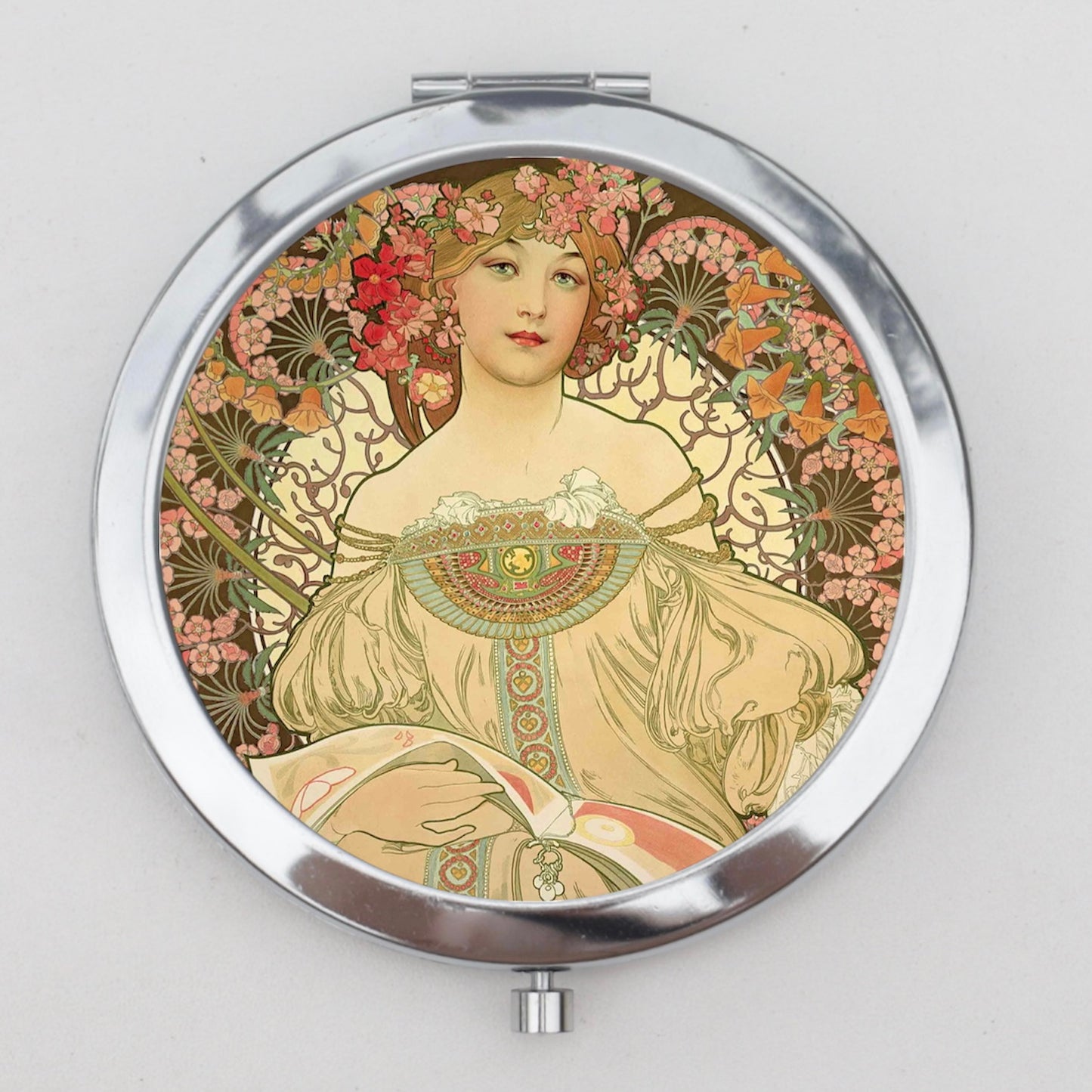 Mucha Compact Mirror OR Pill Box