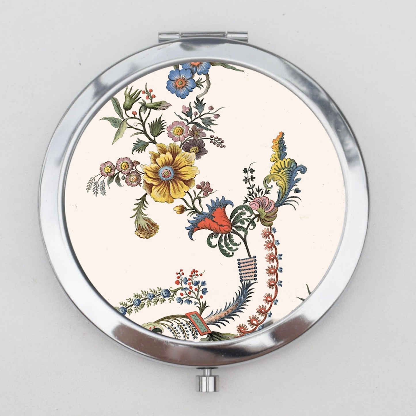 Floral Compact Mirror OR Pill Box