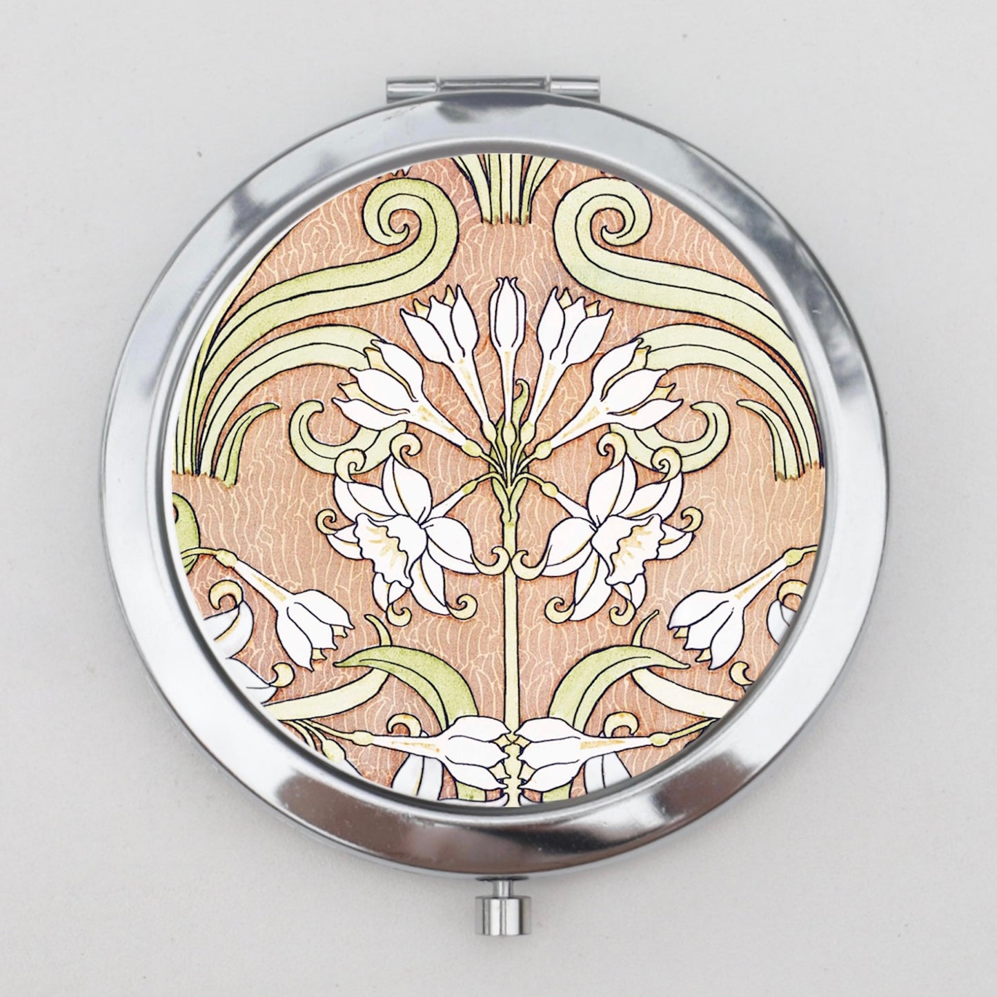 Art Nouveau Compact Mirror OR Pill Box