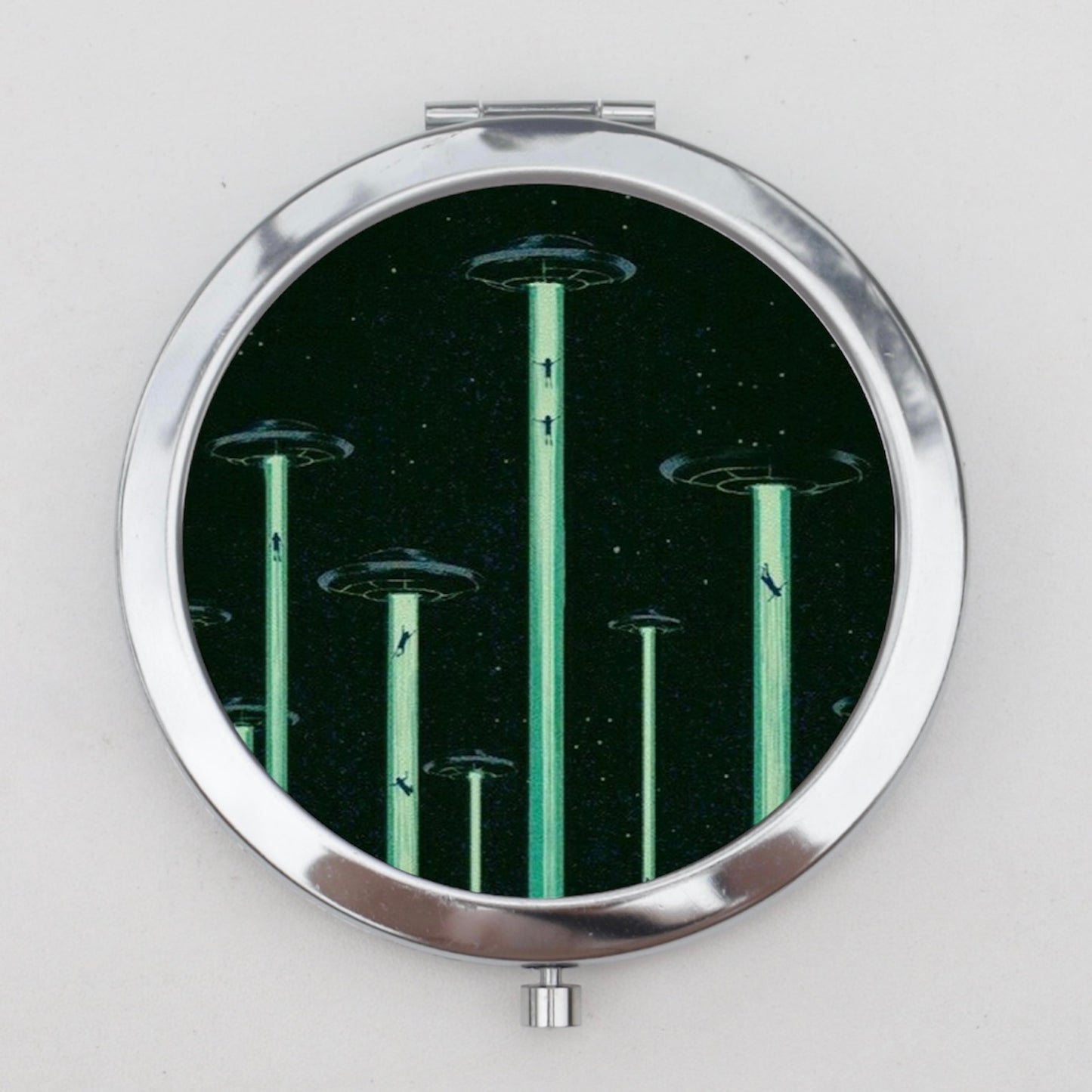 Alien Abduction Compact Mirror OR Pill Box