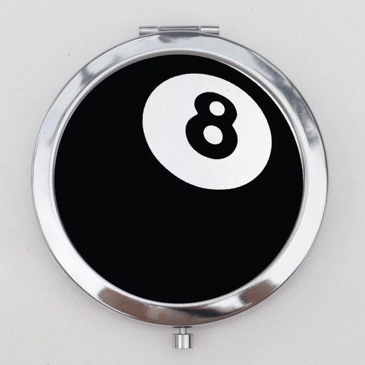 Eight Ball Compact Mirror OR Pill Box