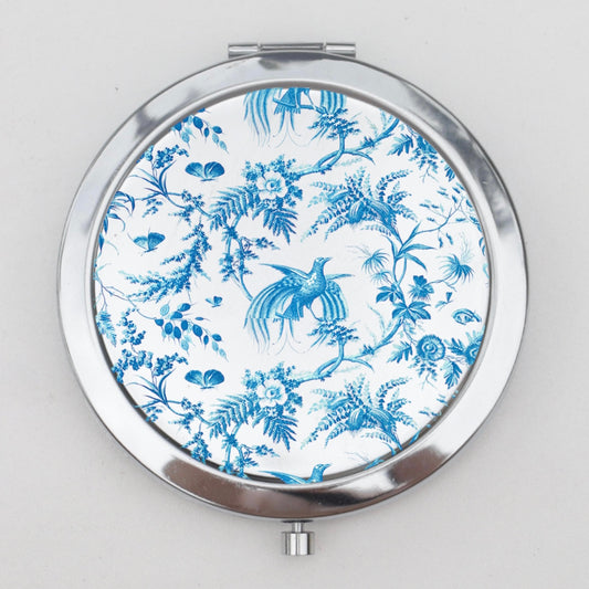 Blue Birds Compact Mirror OR Pill Box