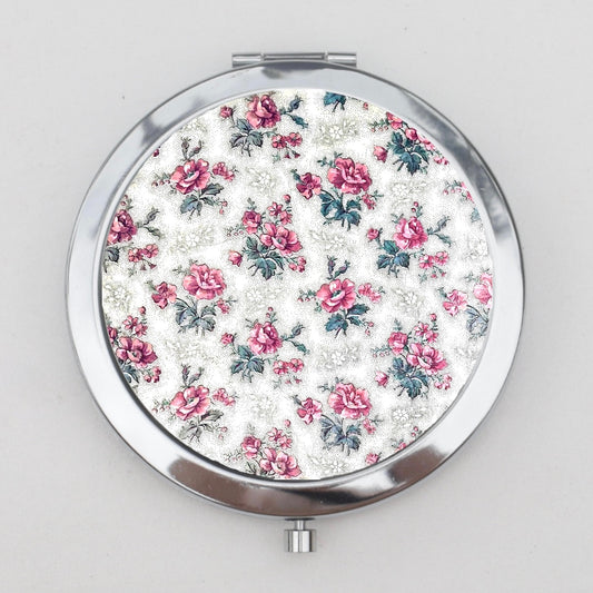 Coquette Rose Compact Mirror OR Pill Box