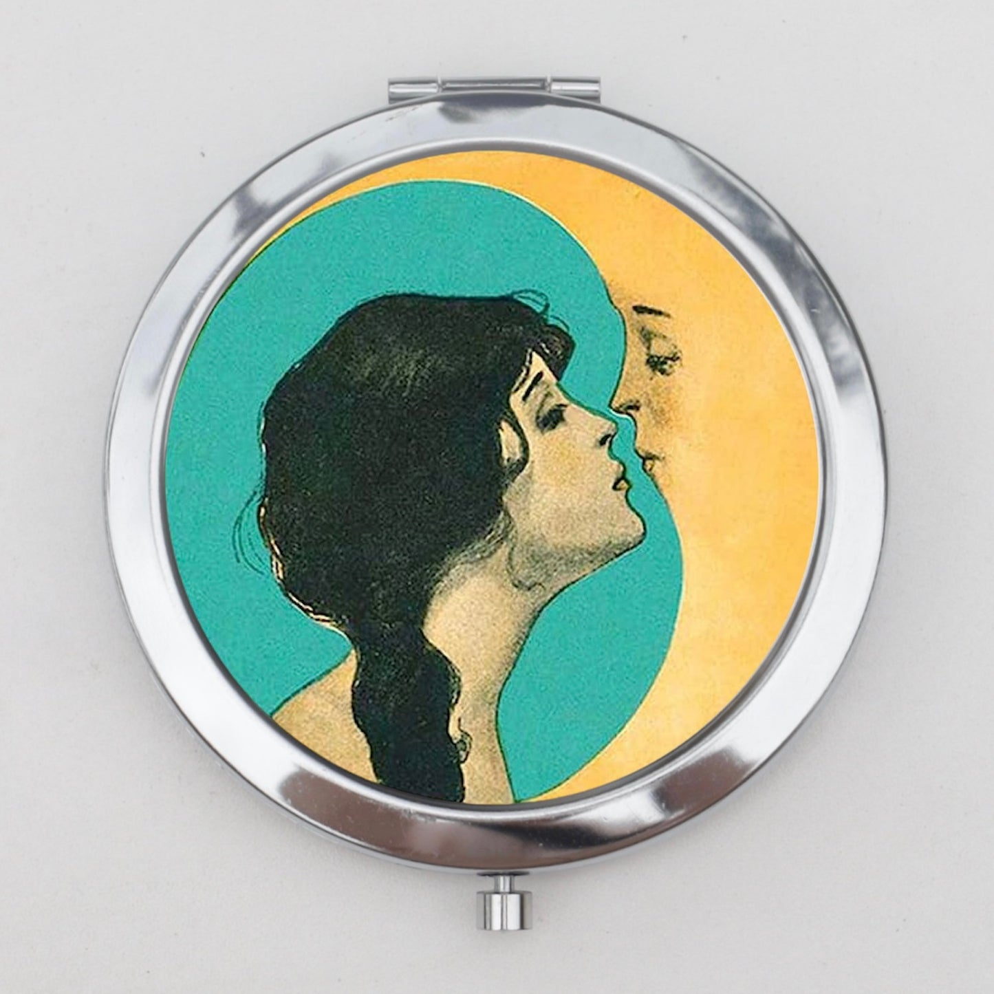 Moon Kiss Compact Mirror OR Pill Box