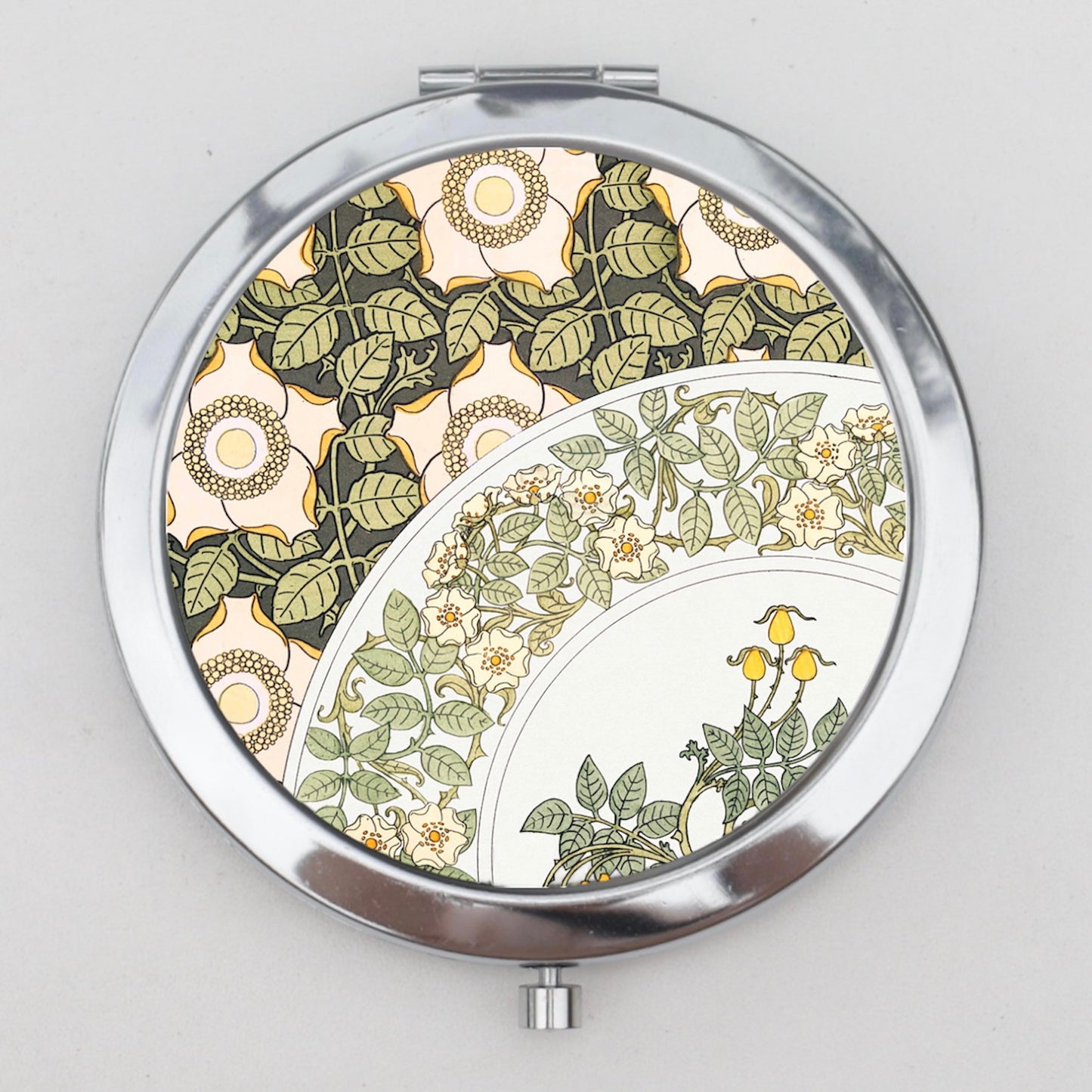 Art Nouveau Compact Mirror OR Pill Box