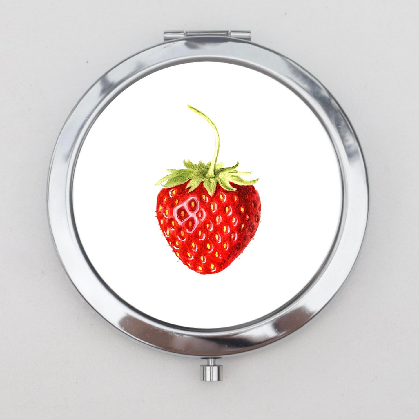 Strawberry Compact Mirror OR Pill Box