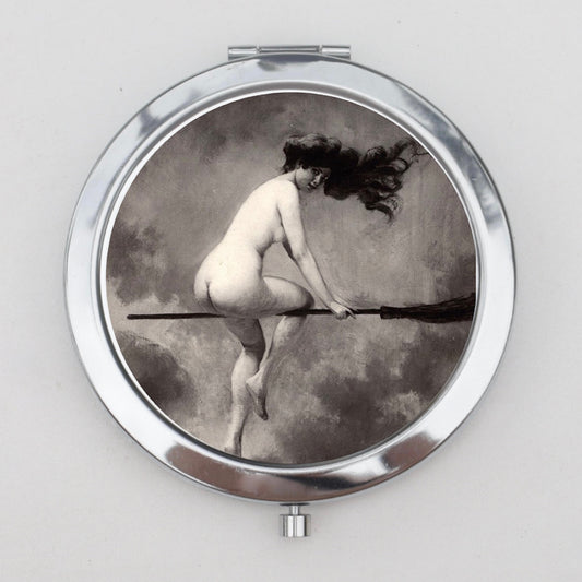 Nude Witch Compact Mirror OR Pill Case