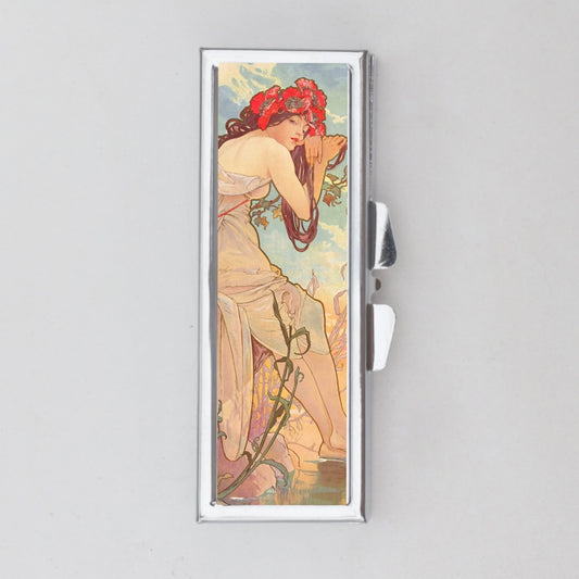 Alphonse Mucha Rectangle Pill Box