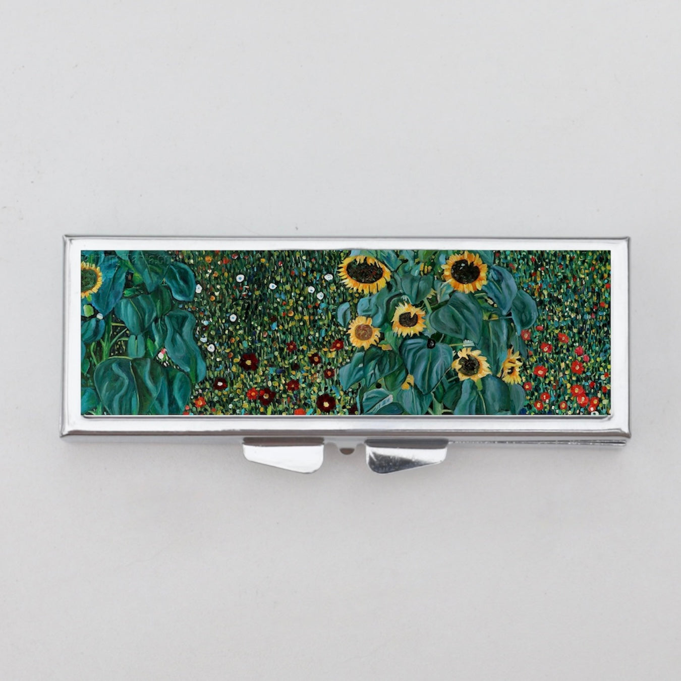 The Garden Gustov Klimt Rectangle Pill Box