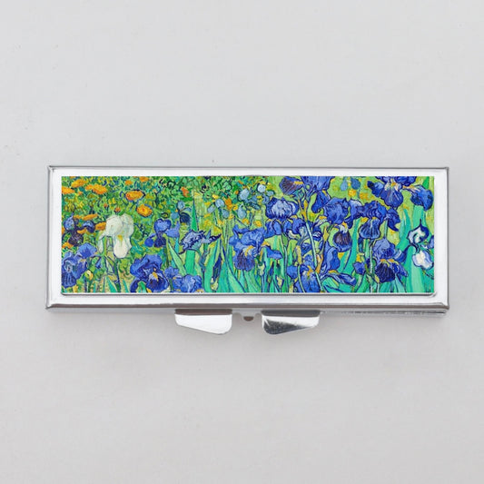 Irises Van Gogh Rectangle Pill Box