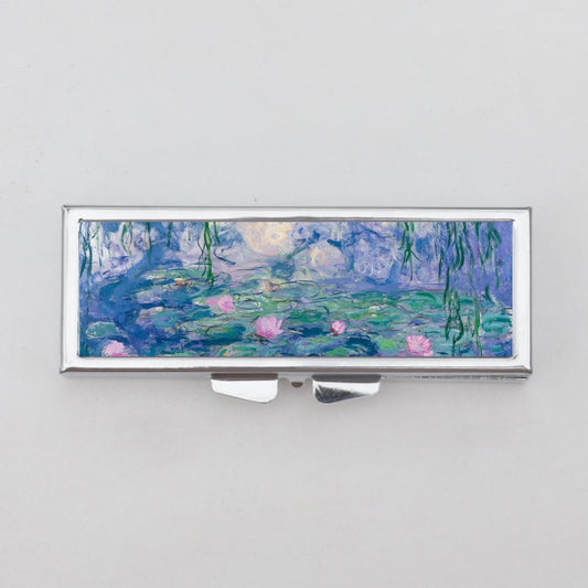 Water Lilies Rectangle Pill Box