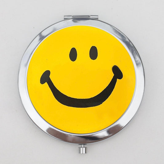 Smiley Face Compact Mirror or Pill Box