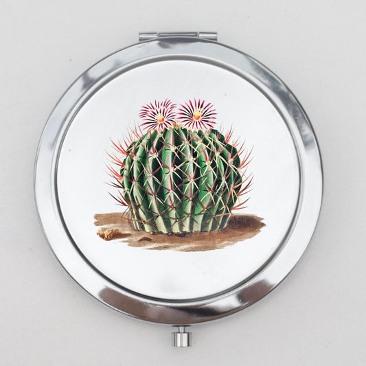 Cactus Compact Mirror OR Pill Box