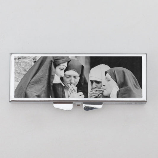 Nuns Smoking Rectangle Pill Box