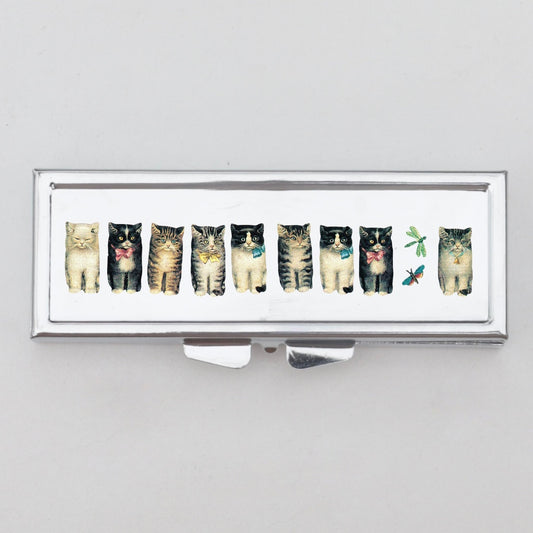 Cats Rectangle Pill Box