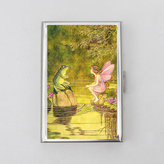 Fairy and Frog Card Holder OR Cigarette Case