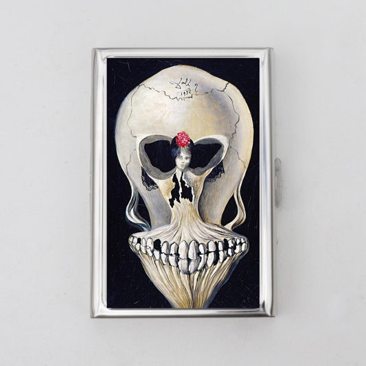 Ballerina in a Death's Head Card Holder OR Cigarette Case